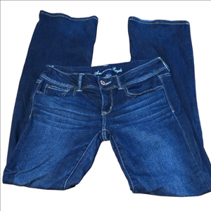 American Eagle Outfitters Deep Indigo Slim Boot Cut Jeans 8 Long